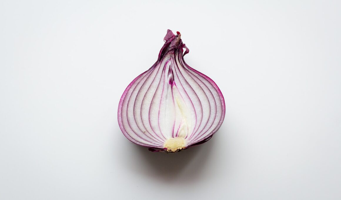 pink and white garlic on white surface