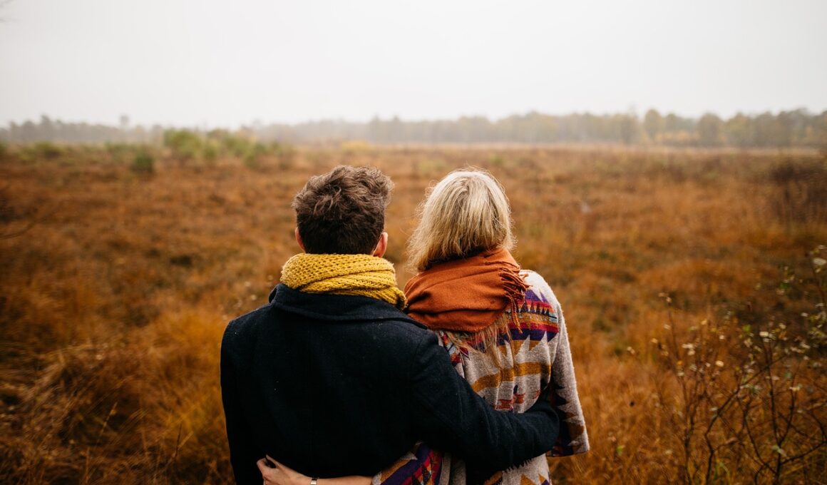 couple, hug, together