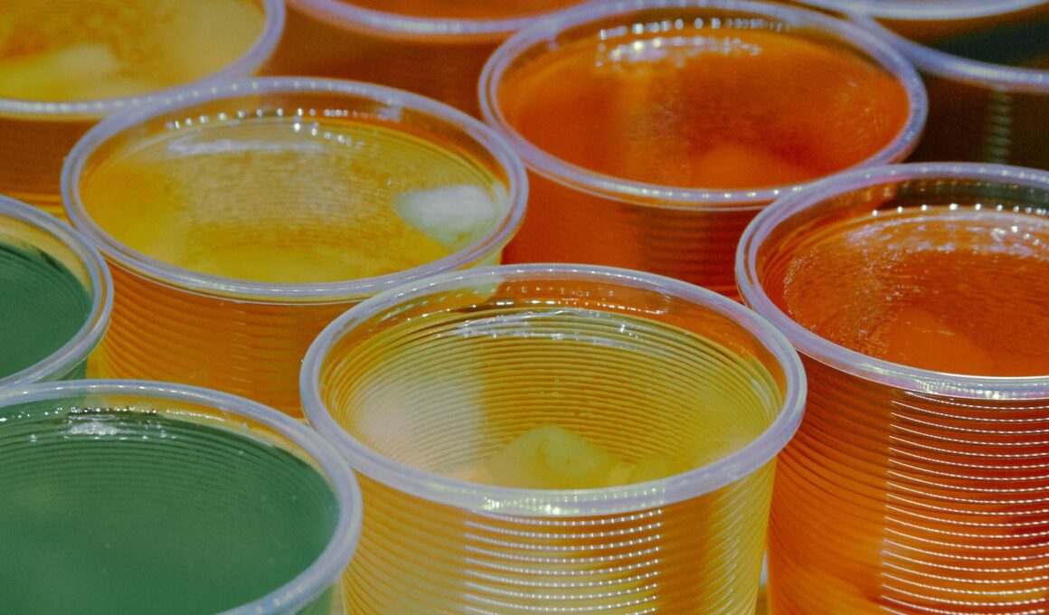 clear glass jars with yellow liquid