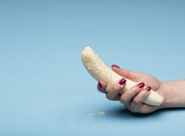 A Person Holding a Banana