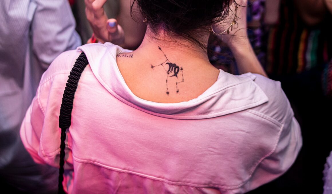 a woman with a tattoo on her back