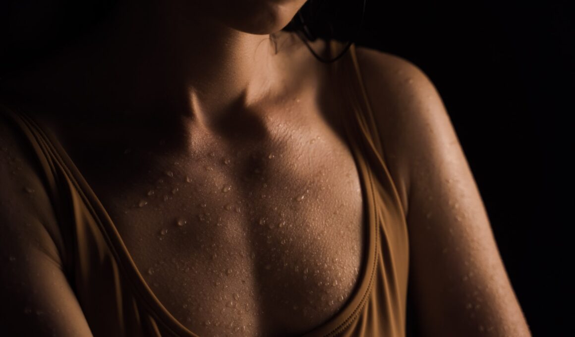 Close Up Photo of Wet Chest of a Woman