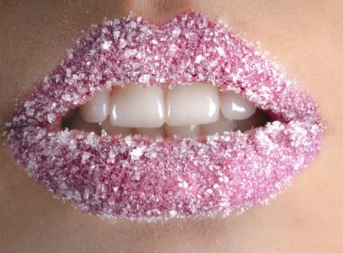 White Granules on Person Lips