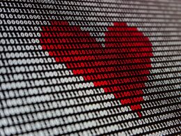 a heart is shown on a computer screen